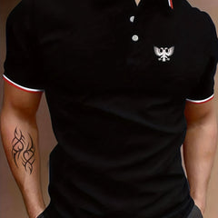 Men's Eagle Graphic Shirt Casual Button Up
