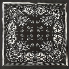 Paisley Print Bandana Classic Square Scarf Neckerchief Hair Accessories