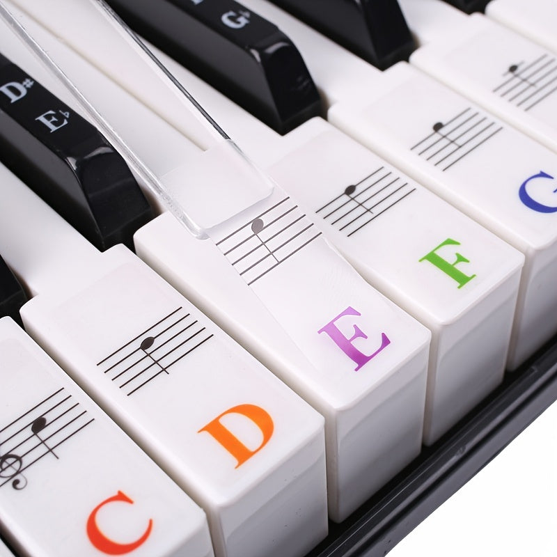 Piano Keyboard Sticker Set Easy to Apply and Remove