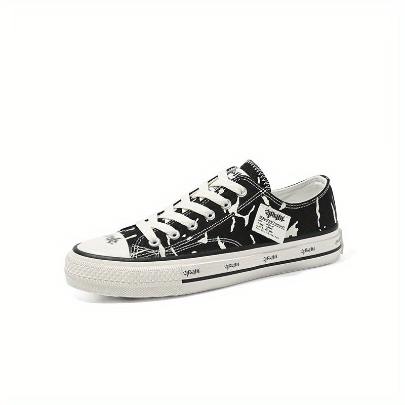 Women's Flat Canvas Lace Up Shoes Low Top Comfortable Casual Walking Shoes