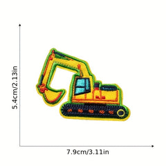 15pcs Vehicle Embroidered Patches Sew On Applique Repair Patches DIY Cra