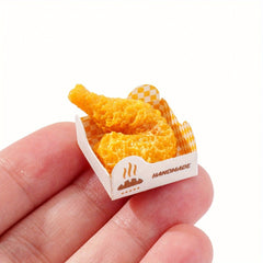 Mini Dollhouse Food Set - Fried Chicken Nuggets, Legs & Wings