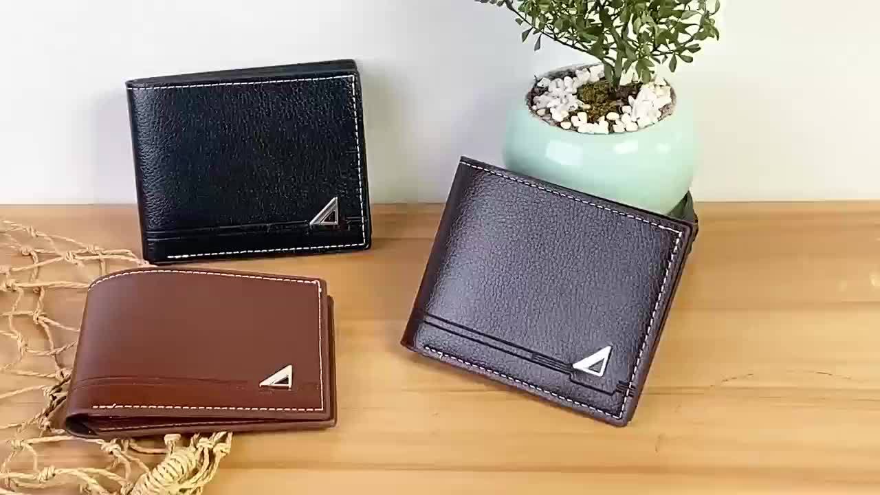 Men's Large Capacity Business Casual Wallet with Short Money Clip