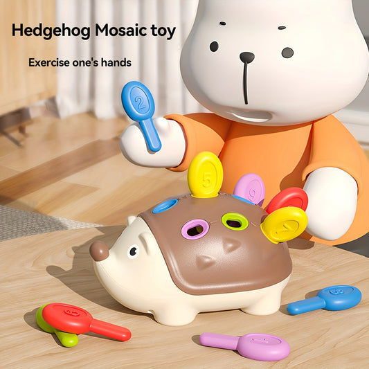 Kids' Hedgehog Puzzle Toy Number Matching Cartoon Animal