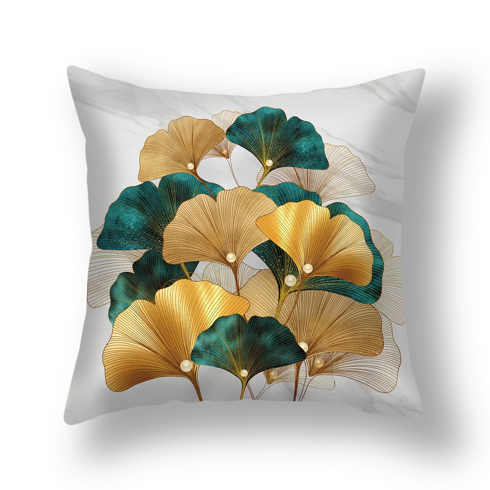 Ginkgo Leaf Pillowcase 45x72 cm Home Office Decorative Cushion Cover