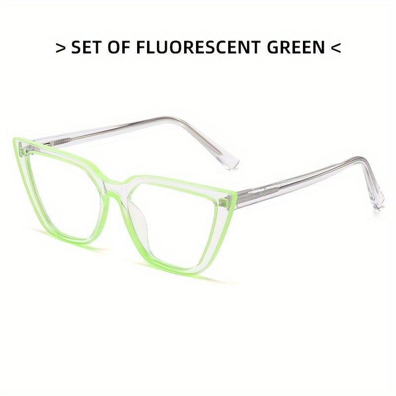 TR90 Cat Eye Light Blocking Glasses for Men Women