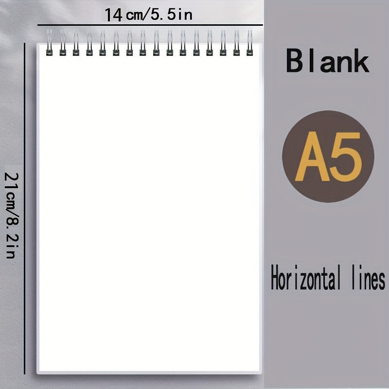 A5 Grid Lined Notebook Softcover Red Journal