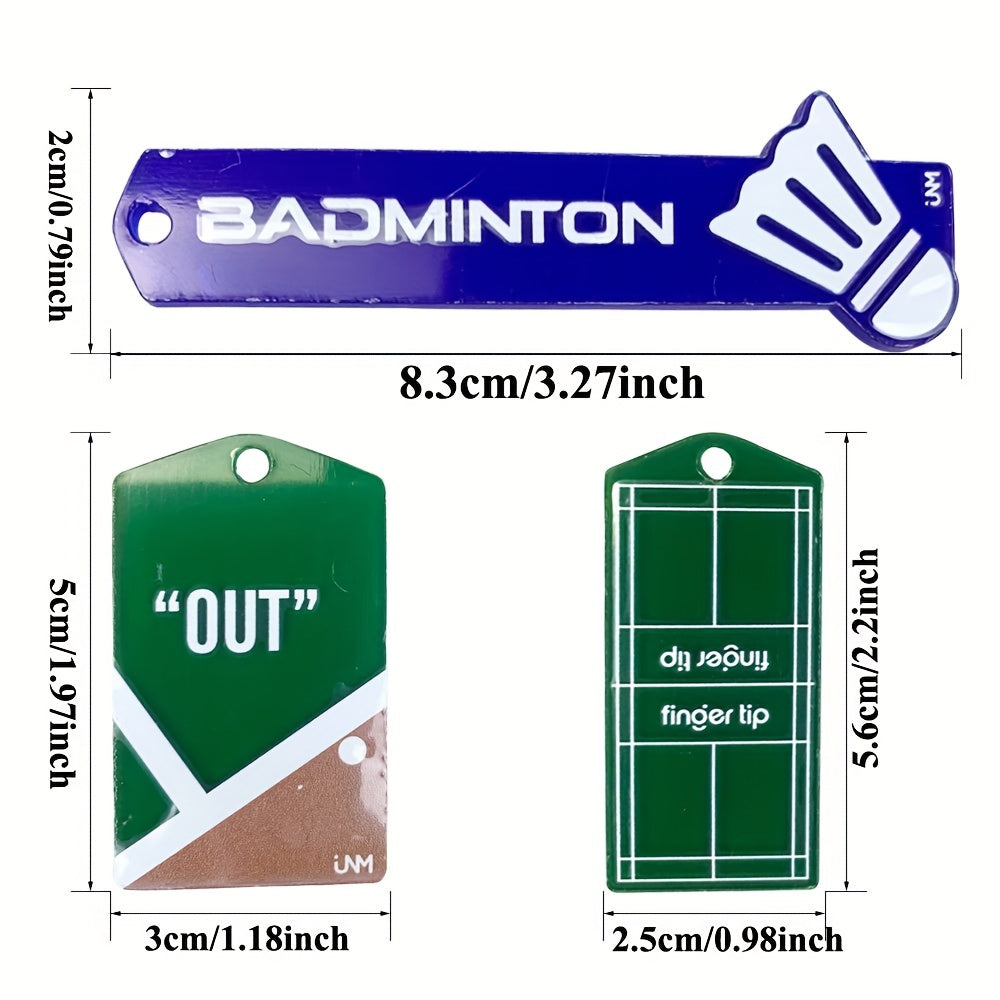 Badminton Field & Bag Pendant Gift