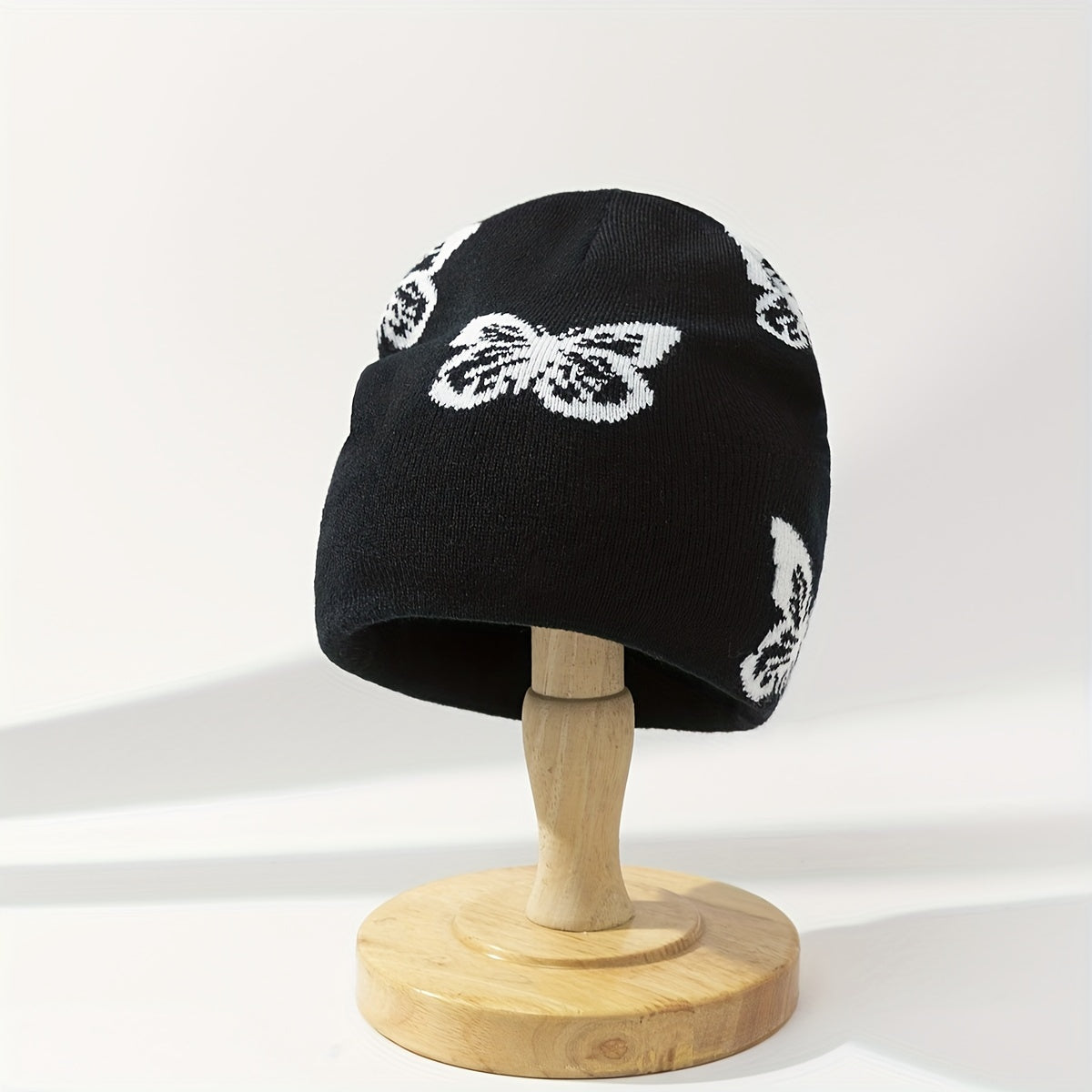 Men's Jacquard Butterfly Woolen Hat Knitted Beanie