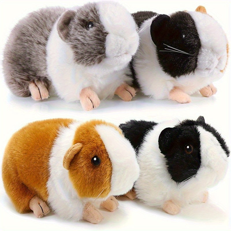 LAICOMEIN Realistic Guinea Pig Plush Toy Soft Short Plush Mixed Colors