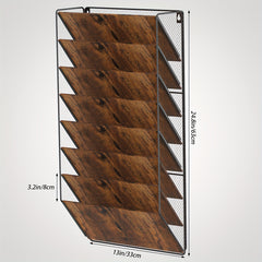 8 Pocket Wall File Shelf Organizer