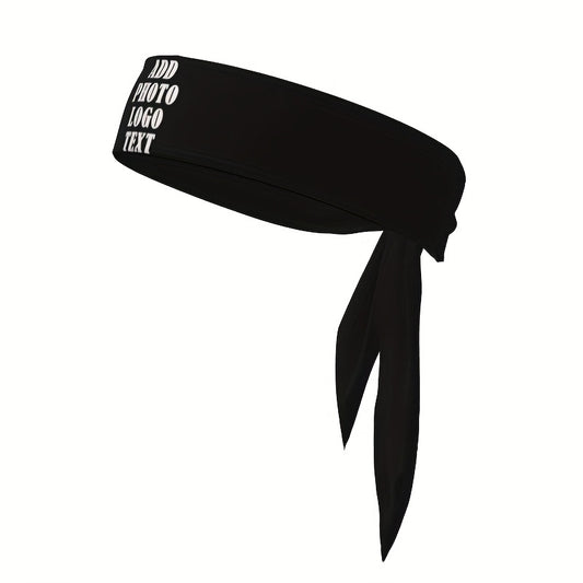 Customizable Sports Headband Stretchy Moisture Wicking Non Slip