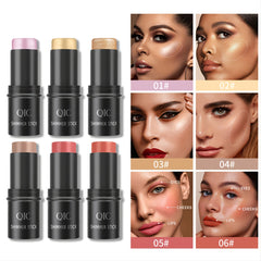 6 Color Shimmer Highlighter Set for Face Contour