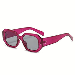 Retro Rivet Jelly Block UV400 Sunglasses