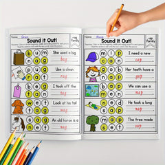 Alphabet Phonics Workbook Kids Ages 3 6 Letter Sound Puzzles
