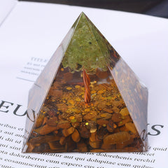 Orgone Crystal Tree Pyramid Energy Generator Chakra Meditation