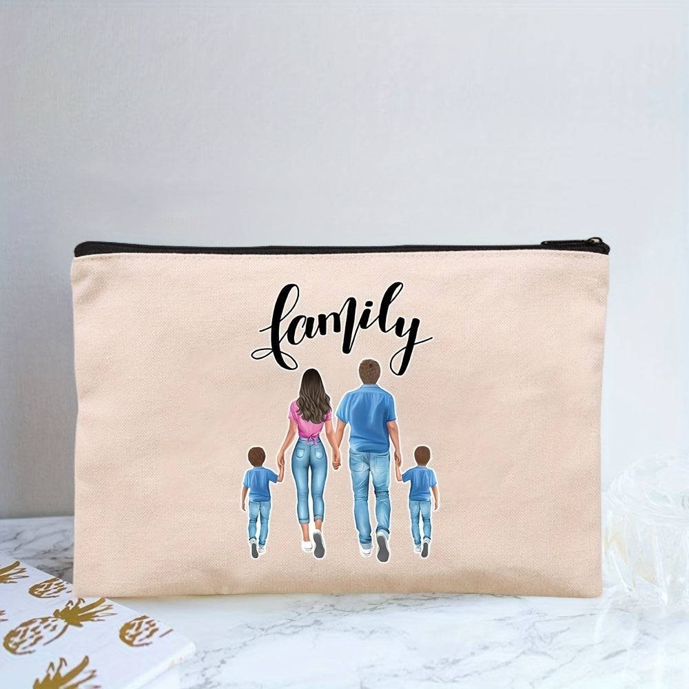 Girl Print Cosmetic Bag Adorable Roomy Zipper Makeup Pouch Travel Organizer