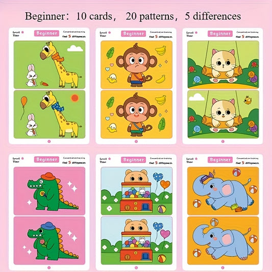 Focus Training Coloring Book Monkey Illustrations with Erasable Markers