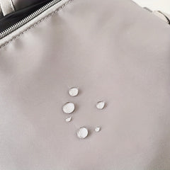 Small Contrast Backpack Drawstring Detail School Bag