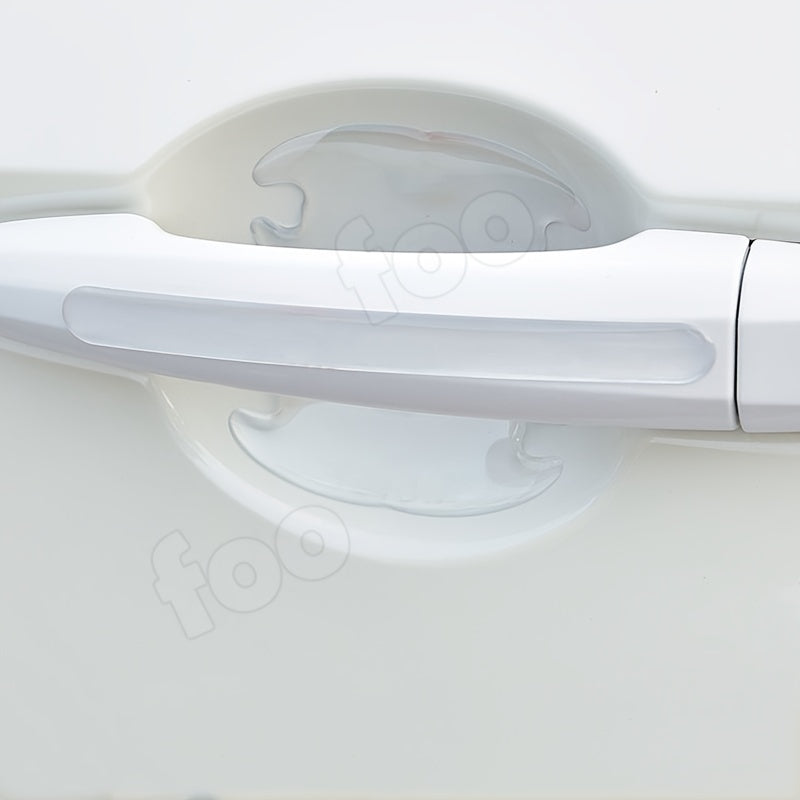4Pcs Car Door Handle TPU Protection Sticker Anti Scratch Protective Film
