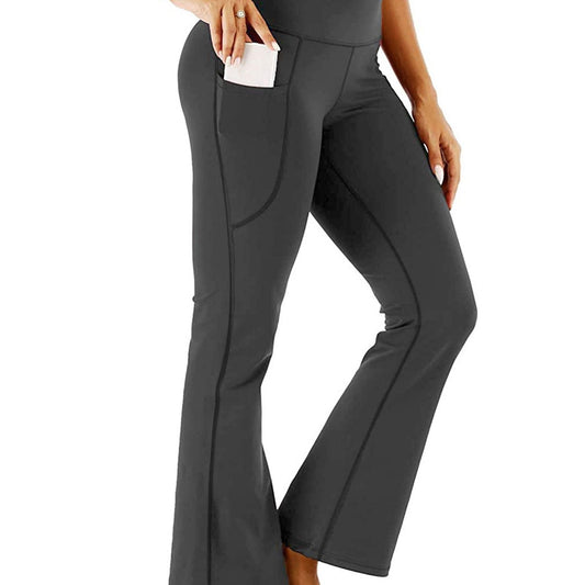 Women's Yoga Bootcut Leggings High Waist Flare Pants with Pockets
