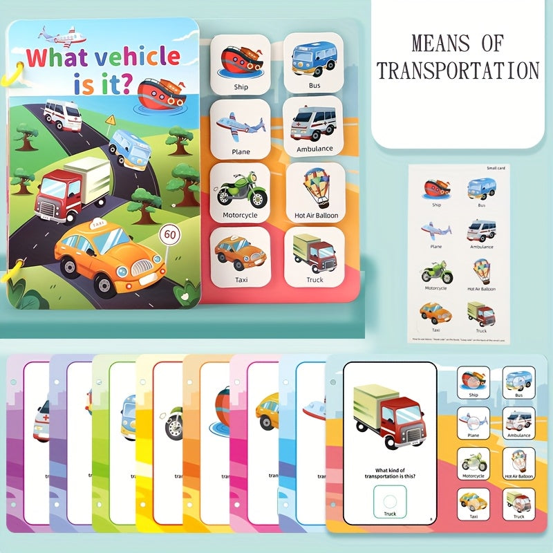 Interactive Sensory Quiet Book for Kids - Educational Learning Toy