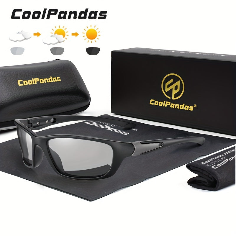 CoolPandas Outdoor Sport Cycling Driving Fishing Photochromic Sunglasses Men