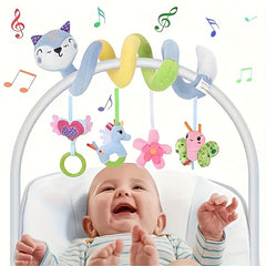 Spiral Stroller Toy for 0-6 Months with Plush Suspension