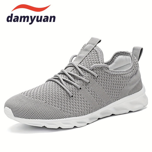 Men's Breathable Lace up Sneakers Outdoor Walking Shoes