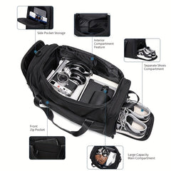 Waterproof Sports Bag with Shoes Compartment - Fitness Duffel
