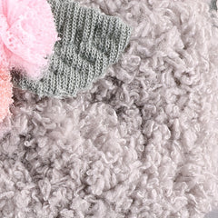 2pcs Plush Bow Hair Accessories Patches For Girls Clothing Coat DIY Sewing