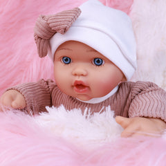 FUBCGS 16 European Style Reborn Doll Brown & Outfit with Heart