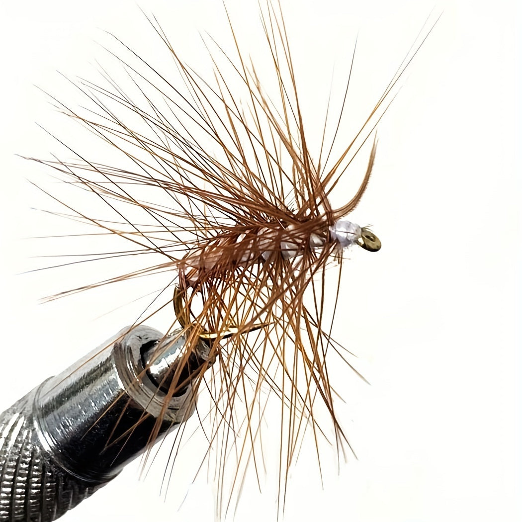 10pcs Brown Elk Caddis Nymph Fly Bait for Trout Fishing