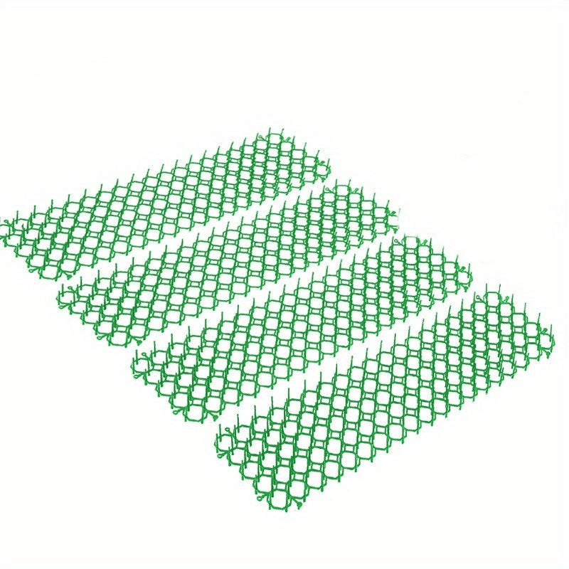 4pcs Plastic Cat Proof Netting Spiked Mat Balcony Isolation Protection