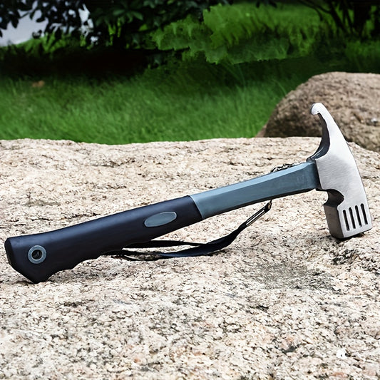 Heavy Duty Camping Hammer with Stake Remover & Holding Strap