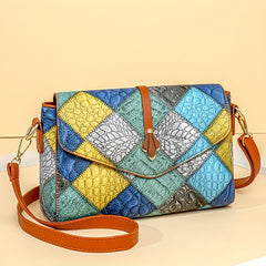 Retro Stitching Women's Shoulder Bag Classic Versatile Handbag