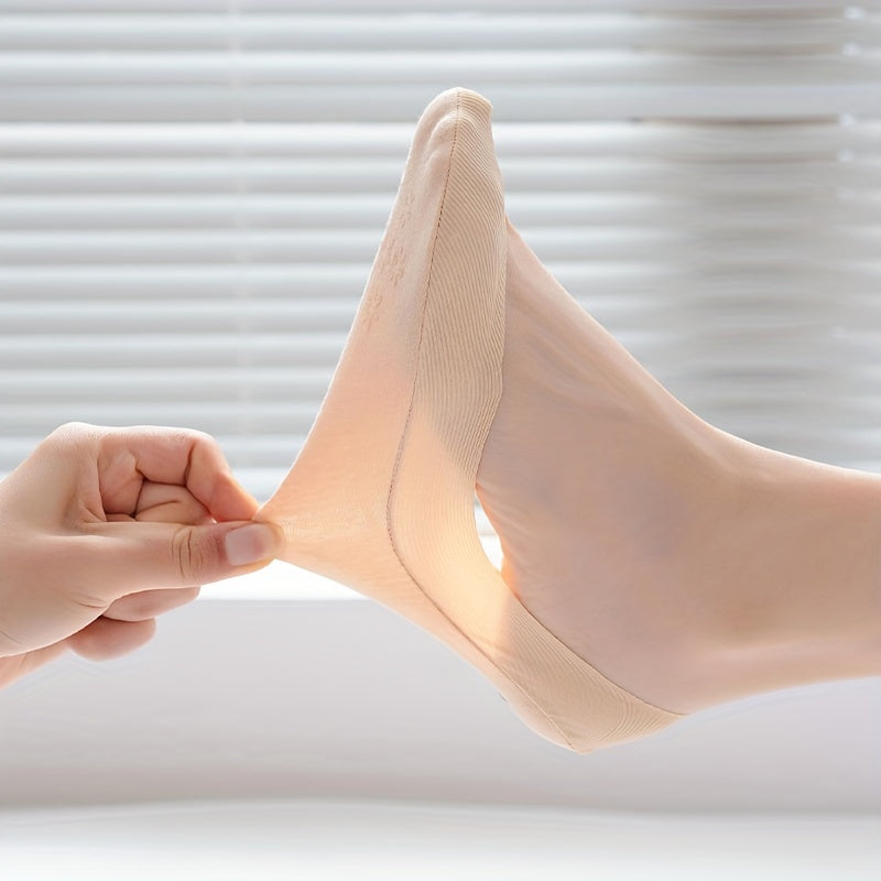 5 Pairs Seamless No Show Socks Lightweight Ankle Socks Women's Stockings