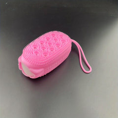 Dual Sided Silicone Bath Brush - Gentle Exfoliation & Skin Cleansing