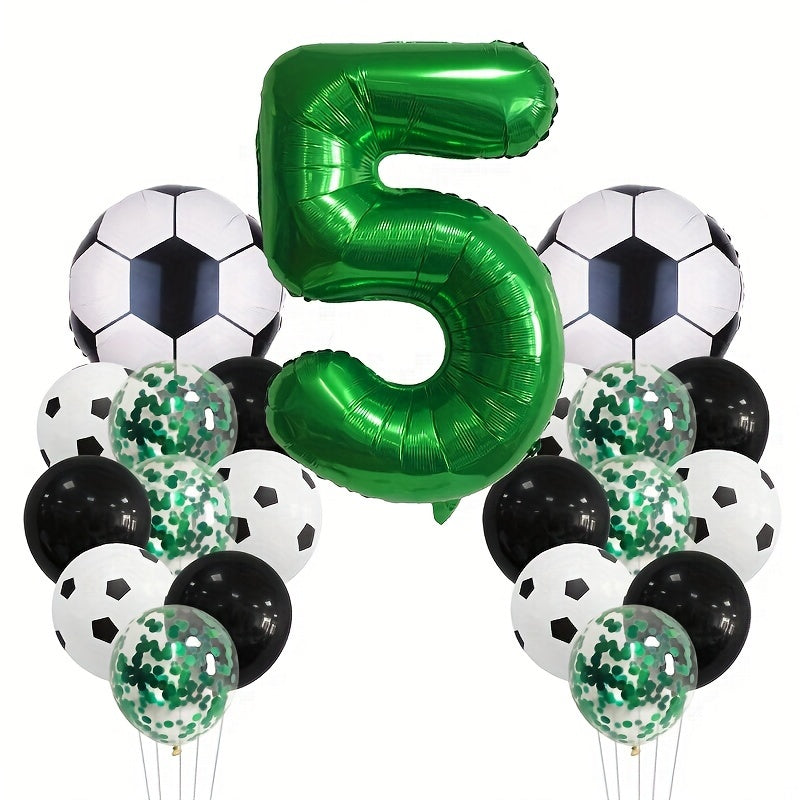 22pcs Football Theme Balloon Set Birthday Party Decoration