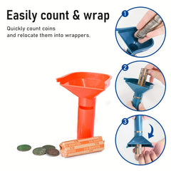 150 Flat Striped Coin Wrappers & 4 Sorters Tubes