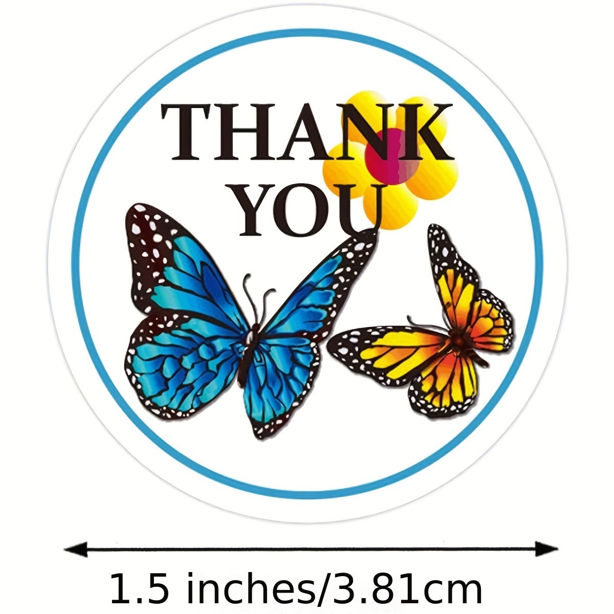 500pcs 2 Butterfly Wedding Decoration Stickers