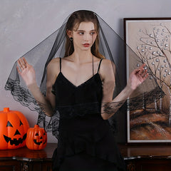 Delicate Lace Veil Headpiece for Weddings & Special Occasions