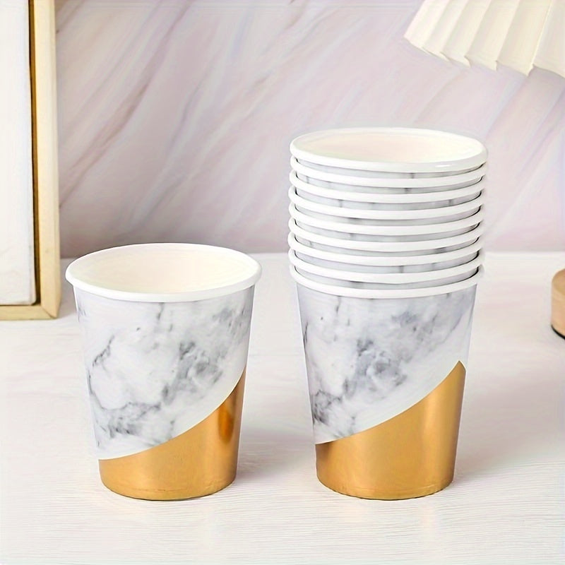 10pcs Disposable Paper Cups For Wedding Birthday
