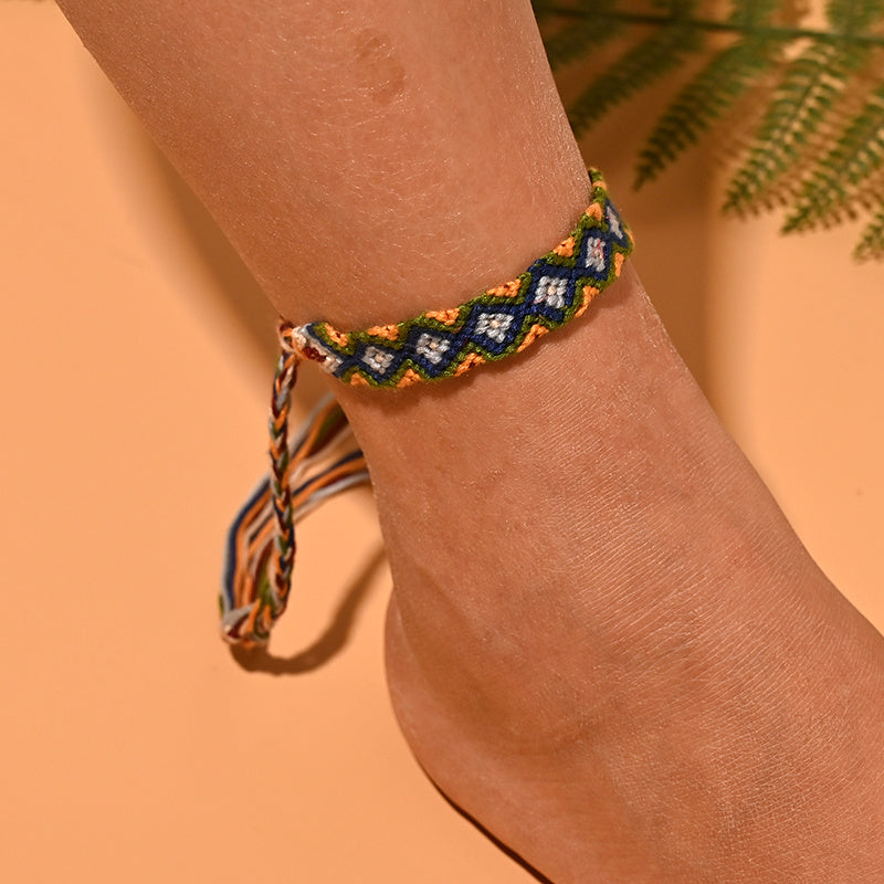 Colorful Bohemian Anklet for Women - Summer Foot Chain