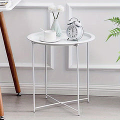 Chevron Foldable End Table Portable Coffee Table for Household Camping