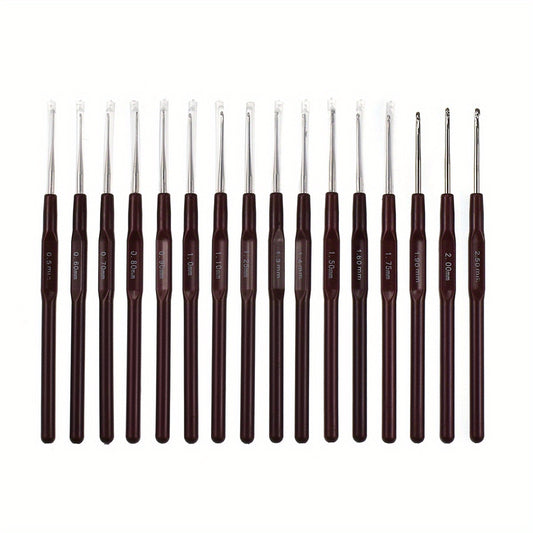 16pcs Crochet Kit Yarn Knitting Needle Set