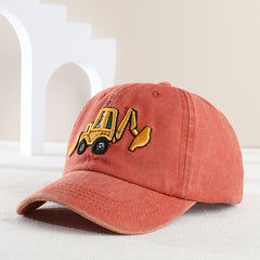 Kids Sunshade Excavator Baseball Cap for Outdoor Activities