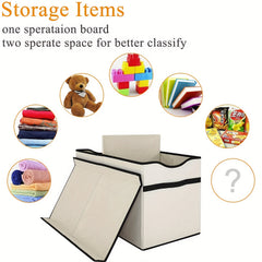 Large Grey Toy Storage Bin with Flip Top Lid
