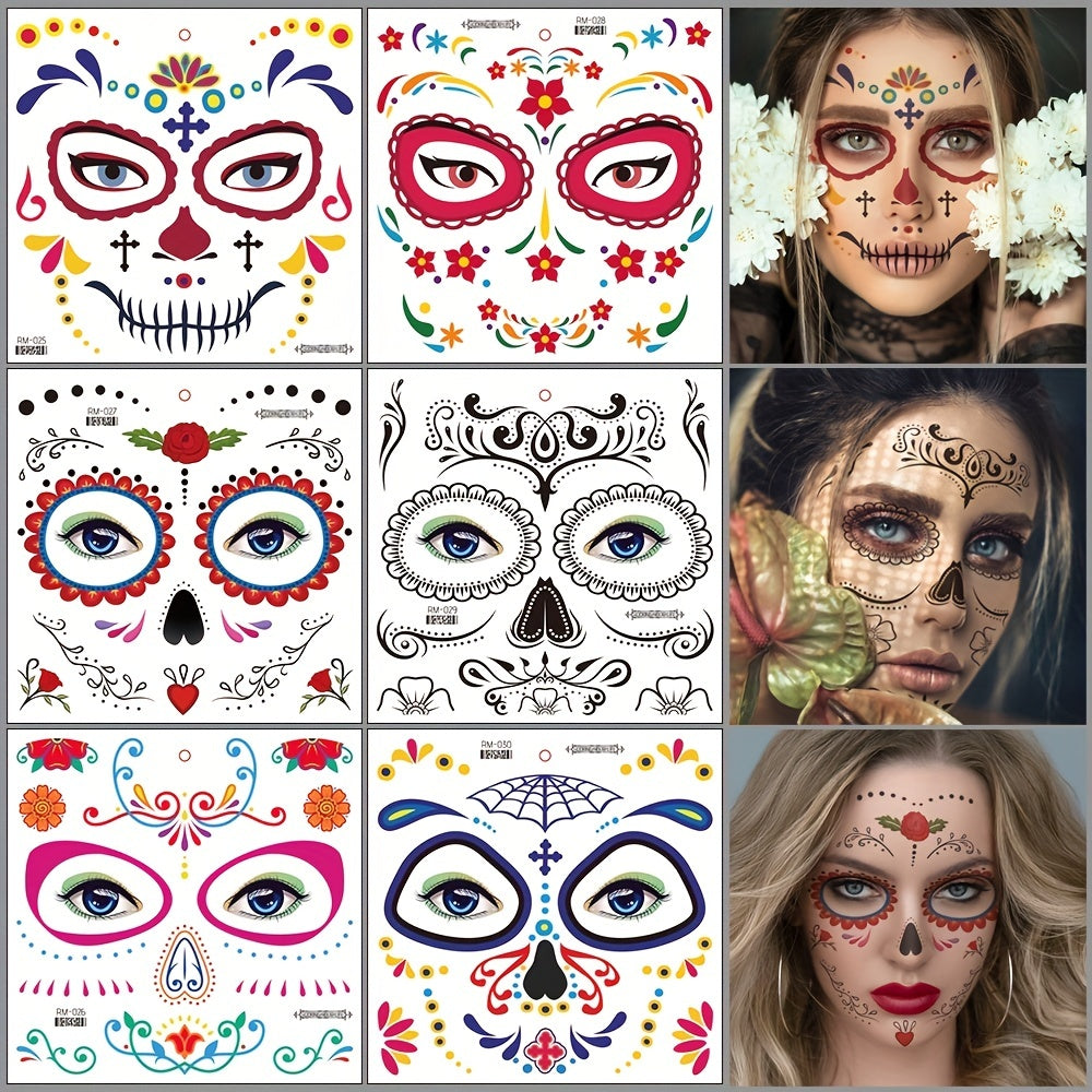 Day of the Dead La Catrina Face Tattoos – CRAZE