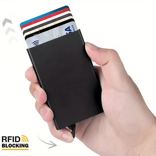 Anti Theft ID Credit Card Holder Wallet Aluminum Metal Pocket Cover